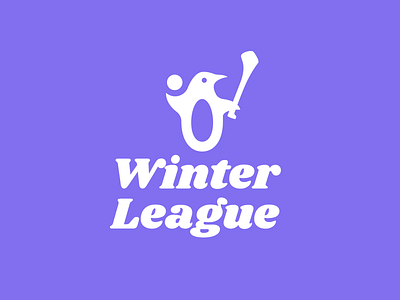 Winter League 2019 gaa hurling logo penguin sports winter