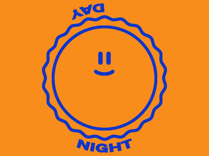Day / Night day icon loop night