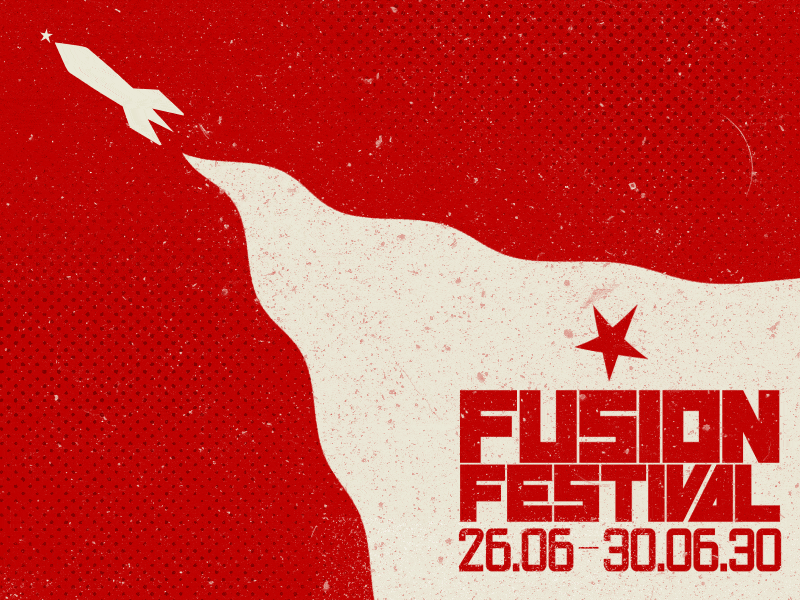 Fusion Festival // Loops animation berlin design festival festival poster fusion poster rocket techno