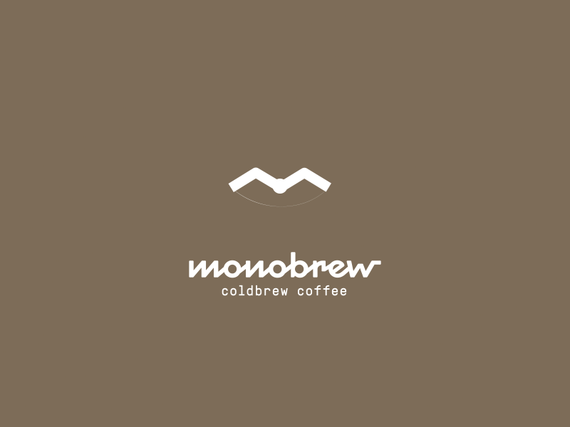 Monobrew Logo Animation 2d after effects animation berlin branding character design coffee design eye logo typography vector