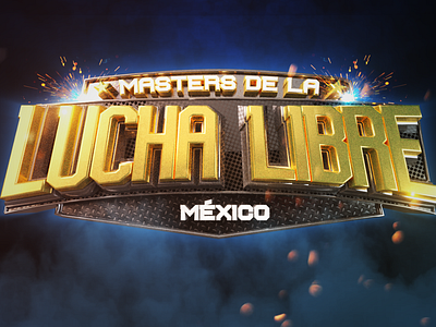 Masters De La Lucha Libre Mexico 3d animation branding c4d design logo logodesign lucha libre luchador mexico wrestling