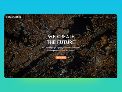Daily UI #3 - Landing Page agency daily daily ui day3 landing page urban design web web design web ui