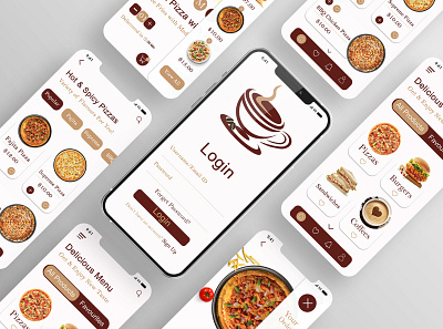 Cafeteria Mobile App app branding design graphic design logo typography ui ux
