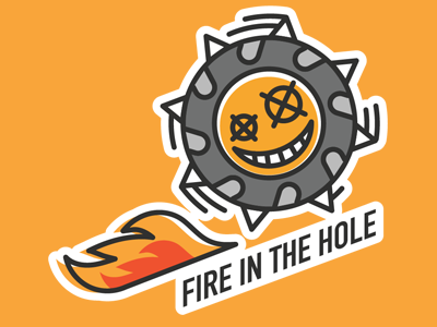 Fire in the hole illustration overwatch sticker