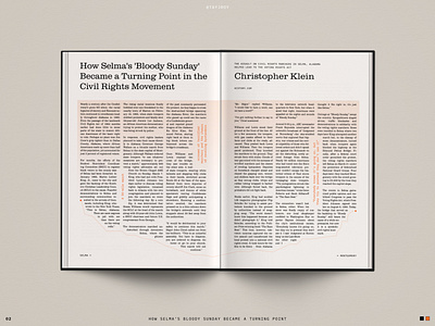 Spread Study 02 book civil rights design editorial editorial design history layout layout design print print design selma typography