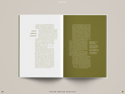 Spread Study 04 book book interior design editorial editorial design history layout layout design print type typography