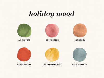 holiday moodboard 🌲 big mood card christmas christmas card color palette holiday card holiday mood moodboard paint swatches
