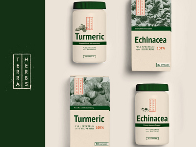 natural supplement branding and packaging