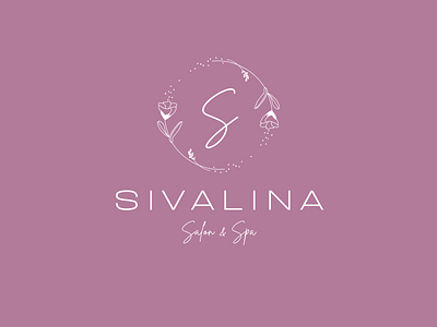 Sivalina salon and spa logo design flower logo salon spa