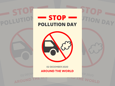 Stop pollution day poster