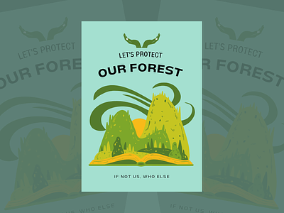 Protect for forest poster design forest poster protect