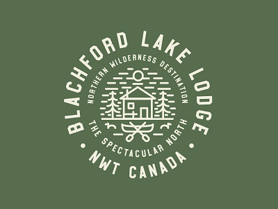 Blachford Lake Lodge font fonts logo slab