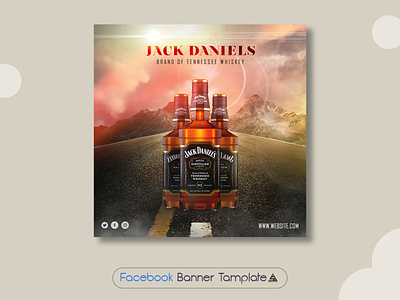 WHISKEY BANNER DESIGN || JACK DANIELS