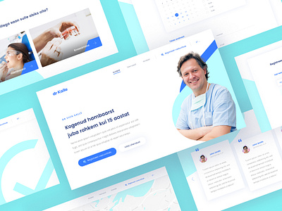 dr Kalle website clean dental dental care dentist design landing light minimal minimalist modern ui web web design website