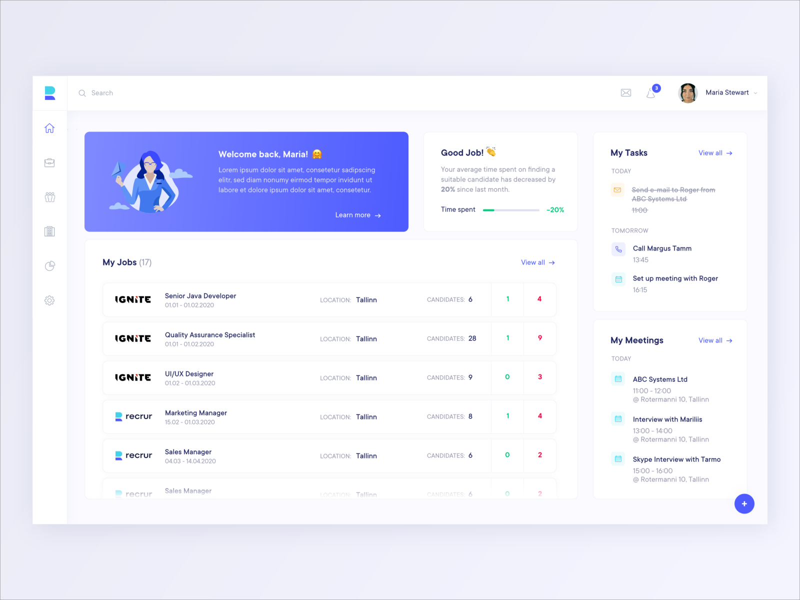 Admin dashboard by Rasmus Liiva on Dribbble