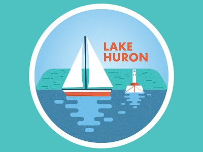 Hello, Huron. huron island lake lighthouse mackinac michigan reflection sailboat water