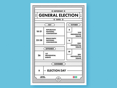 Mark yo' cal calendar election general president presidential save the date