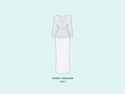 Reagan clothes clothing dress firs gown inauguration lady women