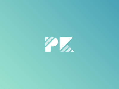 PK branding geometric grid k logo p pk