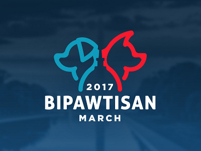 Bipawtisan March Logo