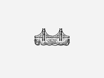 Mackinac Bridge authentic bridge classic ink letterpress logo mackinac stamp stipple vintage