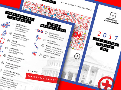 Inauguration Survival Kit america brochure dc inauguration kit president survival survive trump usa