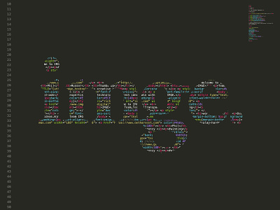 <html> IMGE </html> code developer html imge lines programer tech technology type typography
