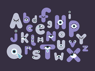 👁️lphabet alphabet blink eyes goodman letters monsters skillshare timothy type