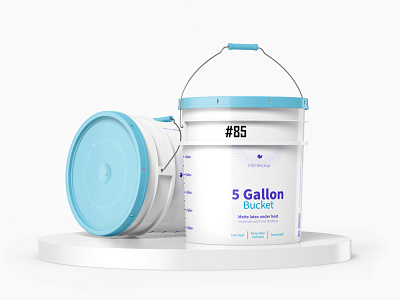 gallon bucket mockup