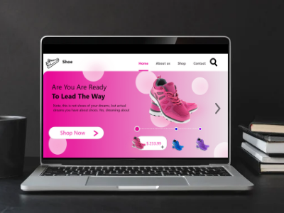 Shoe web design app branding design icon typography ui ux vector
