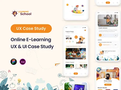 E-learning Mobile App UX & UI Case Study app design app ui design app ux ui case study case study design e learning e learning mobile app education education app education app case study education app uxui case study mobial app shamimuxui ui ui design uiux ux ux case study ux design uxui