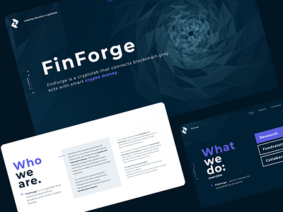 FinForge cryptolab crypto cryptoagency cryptolab design graphic design ui ux web design webdesign