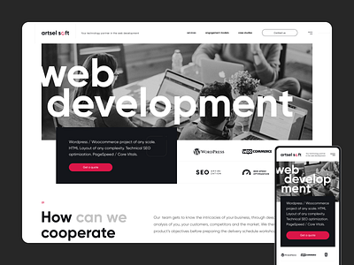 Artsel soft agency design digital studio graphic design ui ux web web agency web design web development web studio webdesign