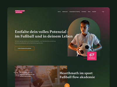 Football flow akademy web-page