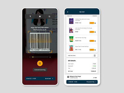 Cashierless Checkout design graphic design ui user experience user interface