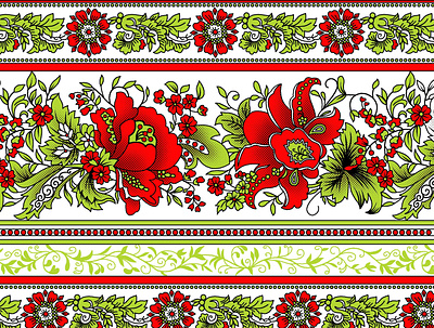 fabric border with half tone effect digital textile graphic design pattern design pattern making photoshop