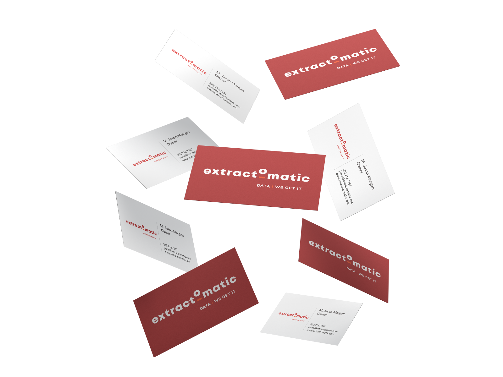 Extractomatic Business Cards by CLVR on Dribbble