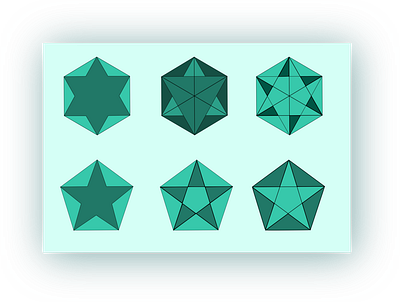 Stars geometry graphic design hexagon illustration pentagon star stars triangles vector