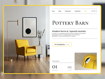 Pottery Barn Furniture Web Project