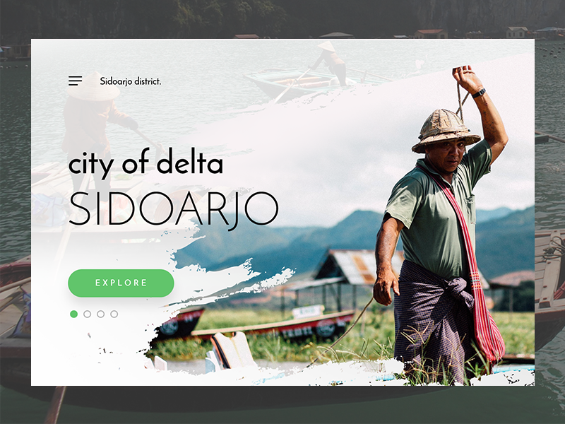 Sidoarjo - City of Delta clean mockup webdesign inspiration homepage hero card landingpage social sidoarjo uidesign
