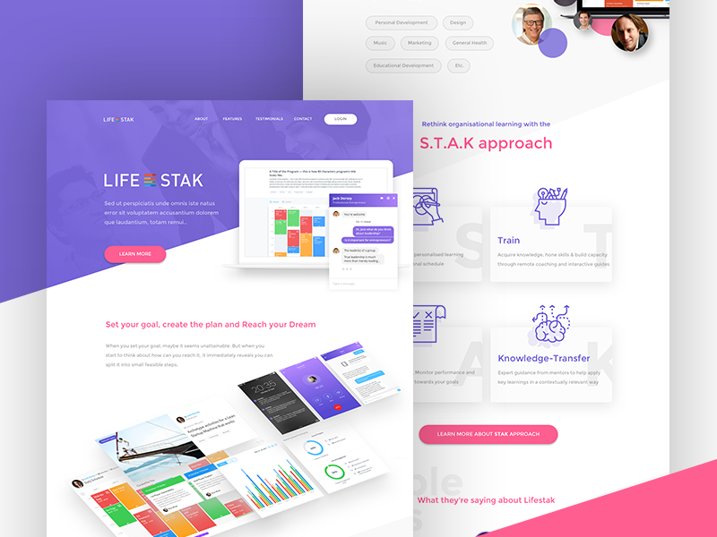 Lifestak Landing Page