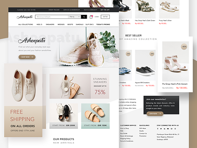 Ashoepatu - Indonesian Shoes Marketplace ecommerce marketplace shoes shop ui uidesign ux uxdesign webdesign