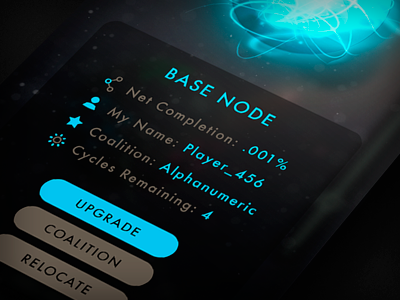 Base Node clean dark game icons overlay popup sci fi simple ui