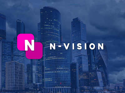 N-VISION Logo Design Concept branding design graphic design illustration logo logo business logo design logo maker logo type vector