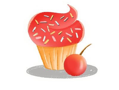 CUPCAKE cartoon digital draw digital drawing digital illustration drawing illustration