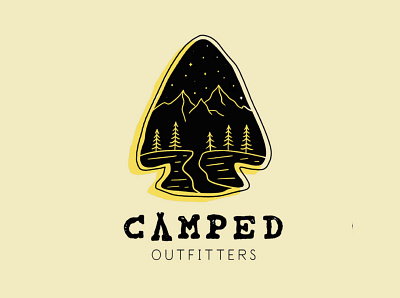 Betta Brand: Camped Overnights brand branding design illustration logo logo designer vector