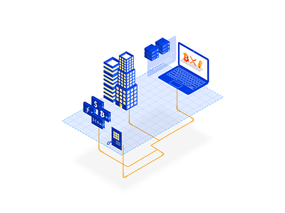 Cryptocurrency Artwork 3 artwork bitcoin cryptocurrency design icon illustration illustrator isometric vector