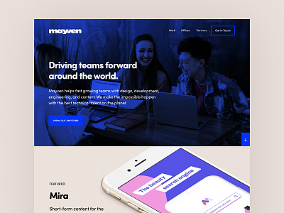 Mayven Landing Page