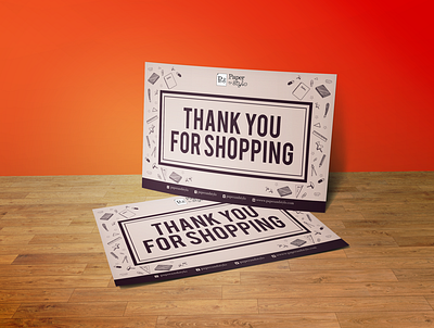 Thank you Card advertisement card design ecommerce graphic design online shopping postcard print ready promotion services shopping thank you