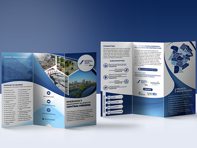 Brochure design advertisement brochure emergency unit graphic design helping helping unit natural disasters political party politics print ready promotion public service services social projects social work